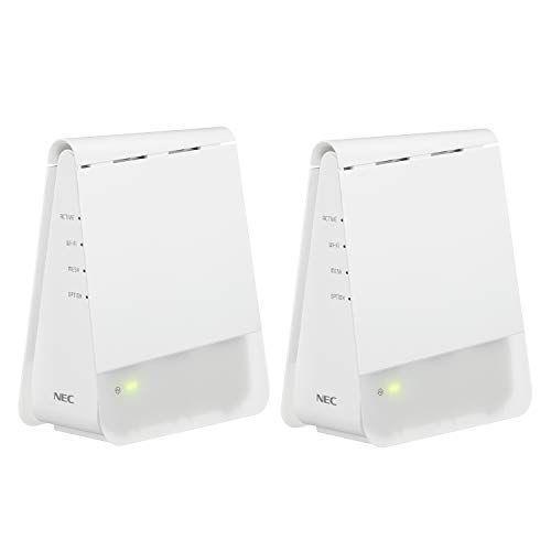 NEC 無線LAN WiFi メッシュルーター 親機&中継機セットWi-Fi 6(11ax)/AX1800 Atermシリーズ ペアリング済