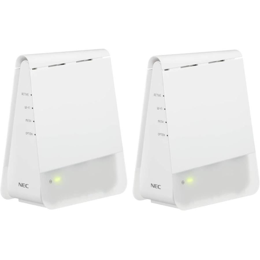NEC 無線LAN WiFi メッシュルーター 親機&中継機セットWi-Fi 6(11ax)/AX1800 Atermシリーズ ペアリング済 NEC 無線LAN WiFi メッシュルーター 親機&中継機セットWi Fi 11ax /AX1800 Atermシリーズ ペアリング済