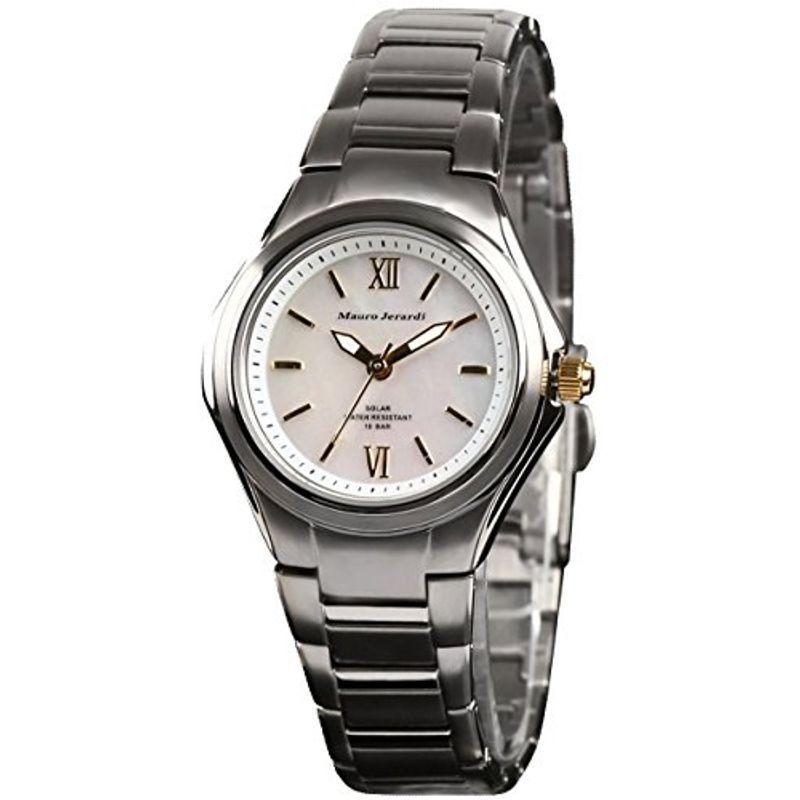 マウロジェラルディ 腕時計 ソーラー チタン 10気圧防水 MJ040-3 シルバー