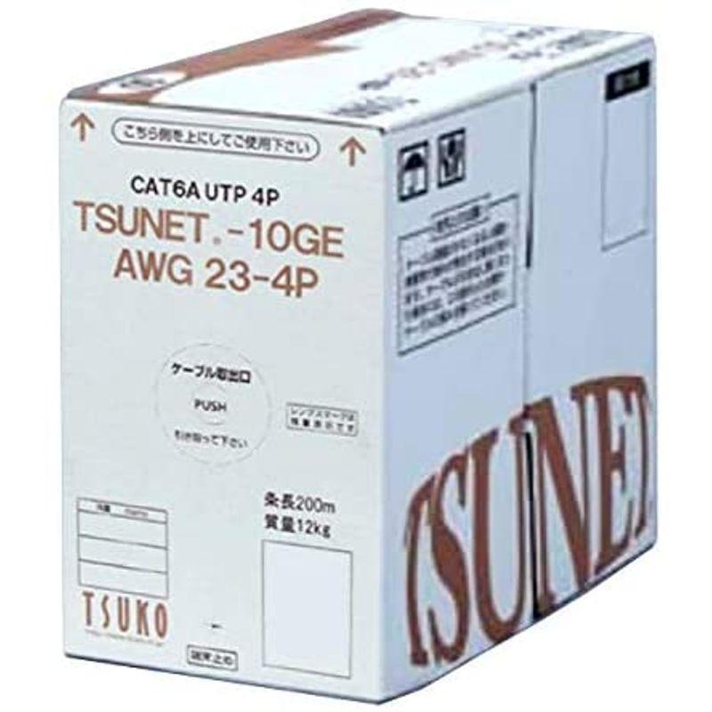 通信興業 CAT6A LANケーブル (200m巻き) TSUNET-10GE AWG23-4P (ライトブルー) 通信興業 CAT6A LANケーブル 200m巻き TSUNET 10GE AWG23 4P ライトブルー