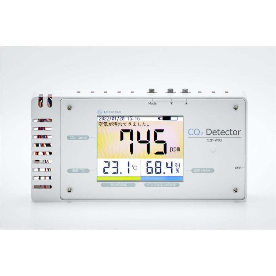 CO2Detector（C2D-W03）二酸化炭素濃度測定器 NDIR方式 日本製