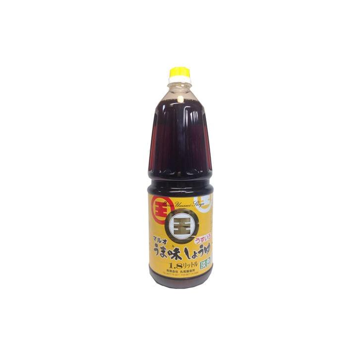 丸尾醸造酒所 マルオうま味しょうゆ 淡色 1.8L×6 だし醤油-食品-調味料、料理の素、油
