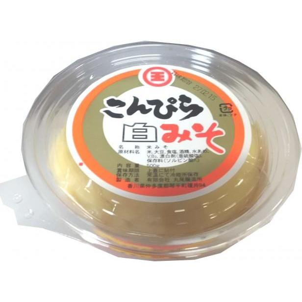丸尾醸造所　こんぴら味噌　白みそ　うす塩味　甘口　500g カップ | 
