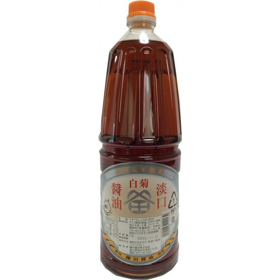 鎌田醤油 薄口醤油 白菊 ＜上級＞ 1.8L×6本 |  | 01