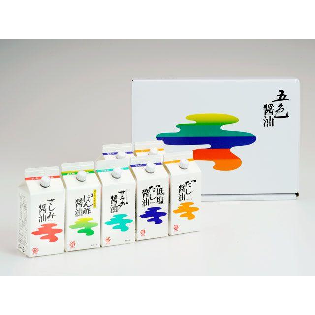 鎌田醤油　五色醤油　7本セット（だし醤油・低塩だし醤油・サラダ醤油・ぽん酢醤油・さしみ醤油）　各200ml |  | 01