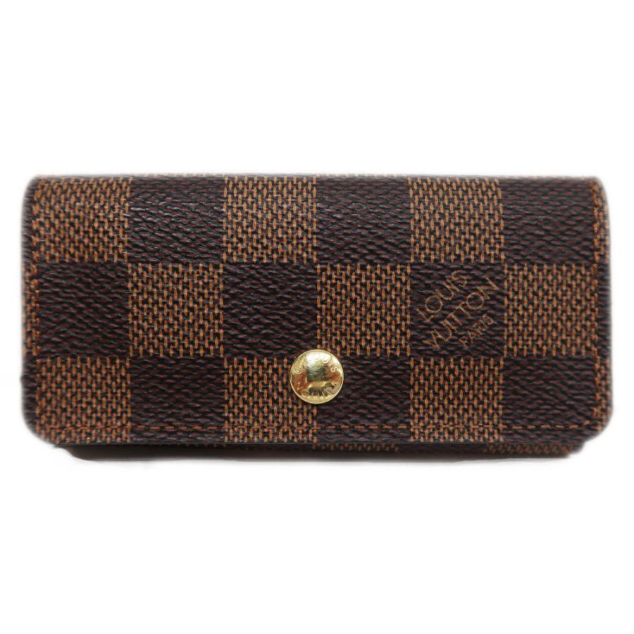 ルイヴィトン ダミエ キーケース イニシャル入-