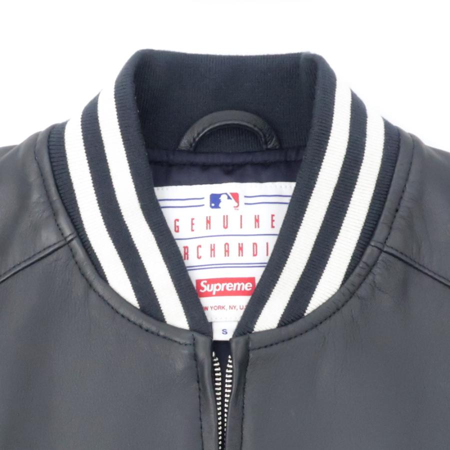 最安値 シュプリーム ニューヨークヤンキース レザーバーシティー