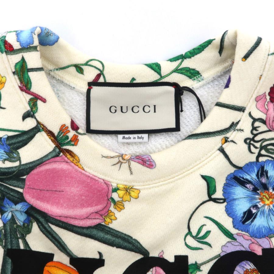 海外最新 グッチ フローラプリントスウェット S レディース コットン