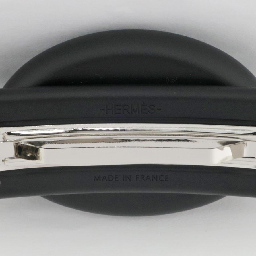 名東】エルメス トリ マイヨンPM バレッタ 黒 ブラック 名東】エルメス トリ マイヨンPM バレッタ 黒 ブラック