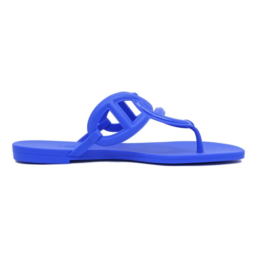 エルメス【美品】エジェリ　サンダル　38 24.5センチ エルメス エジェリ ラバー サンダル 38 レディース ブラック