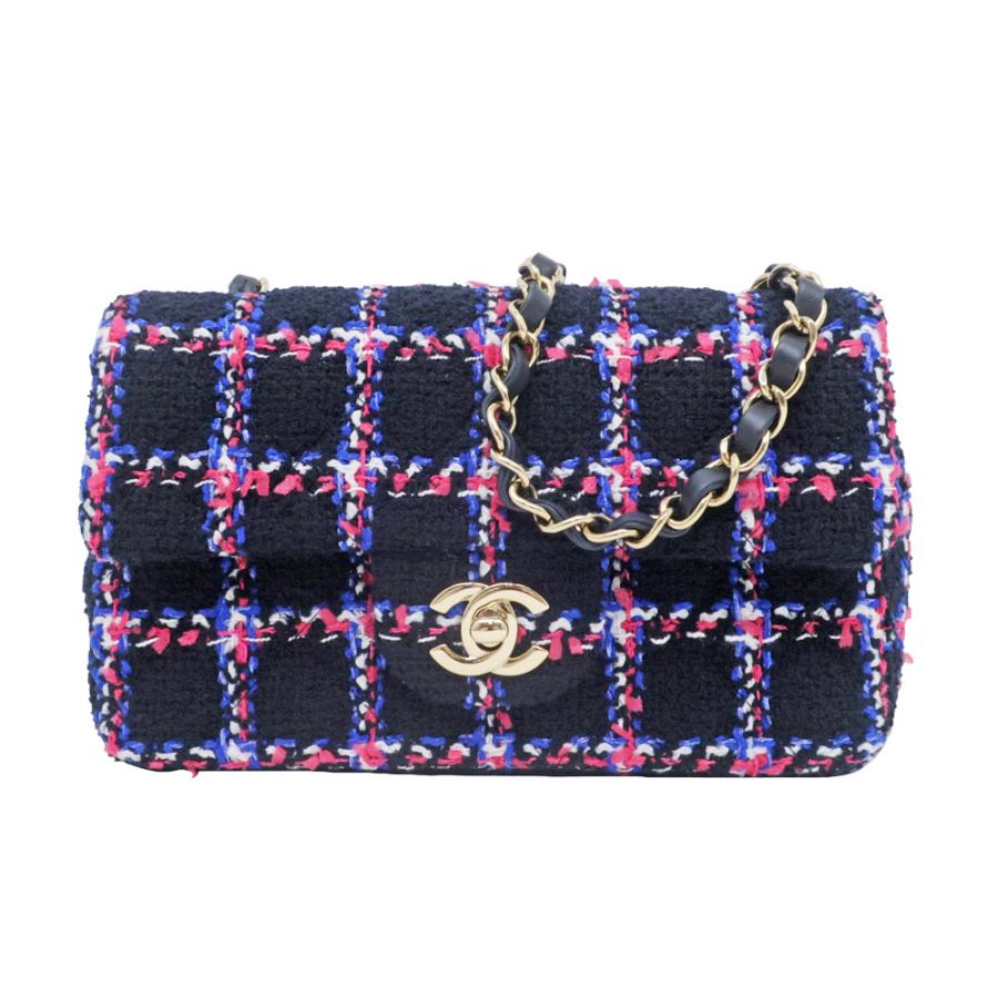 Chanel　ツイード チェーン クラッチ ショルダーバッグ sold-out CHANEL ツイード チェーンショルダーバッグ - Ur