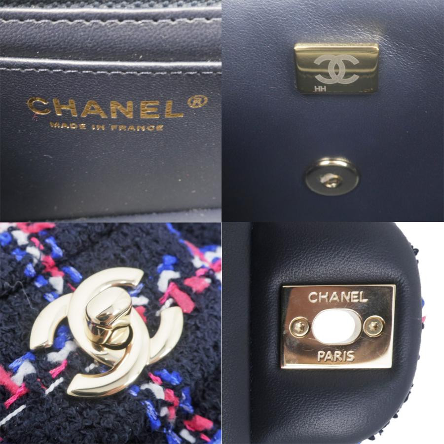 【 極美品 】 シャネル　ツイード　ベルト　スクエアバックル　黒　正規品 i-img768x1024-