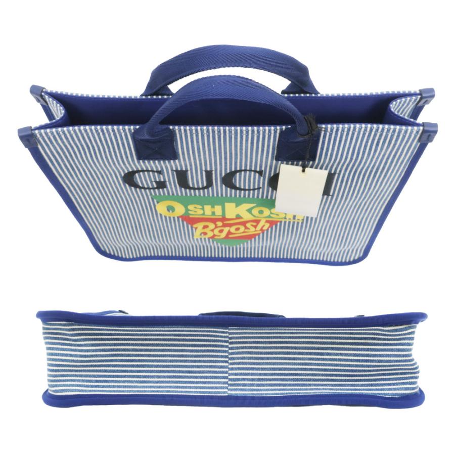 名東】【GUCCI】グッチXオシュコシュ コラボトートバッグ ブルー 名東】【GUCCI】グッチXオシュコシュ コラボトートバッグ ブルー