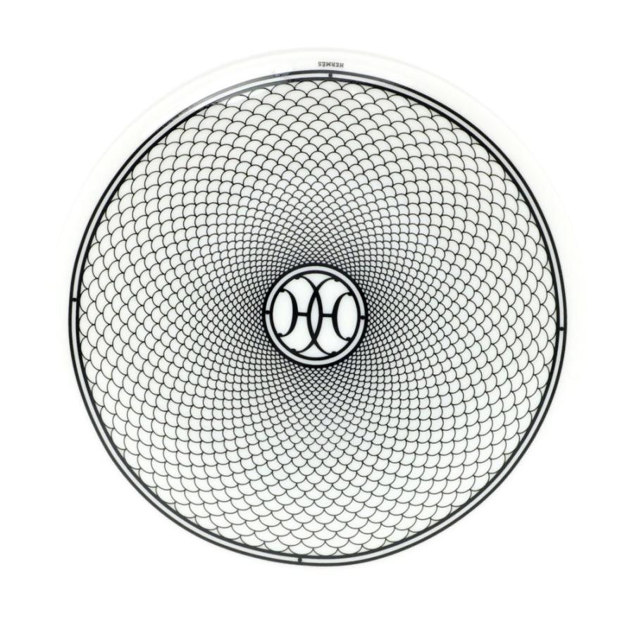 HERMES H-DECO 陶器皿 ホワイト ブラック2枚セット 【公式通販】