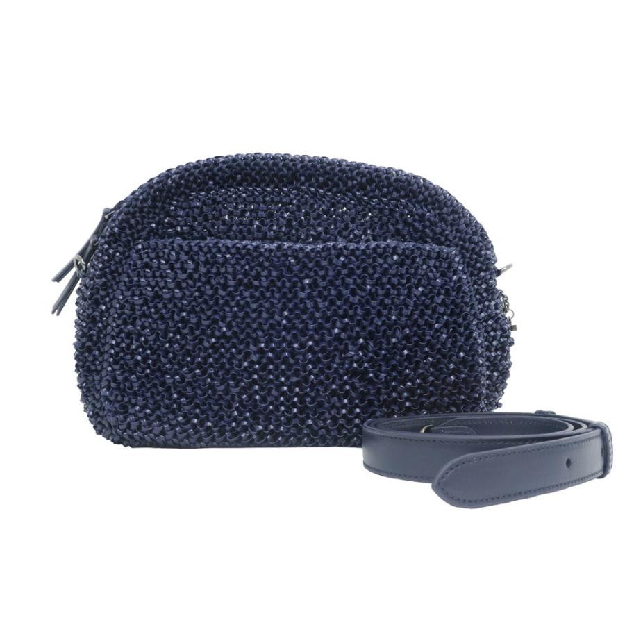 名東】アンテプリマ ワイヤーショルダーバッグ ATTIVO ネイビー 紺色