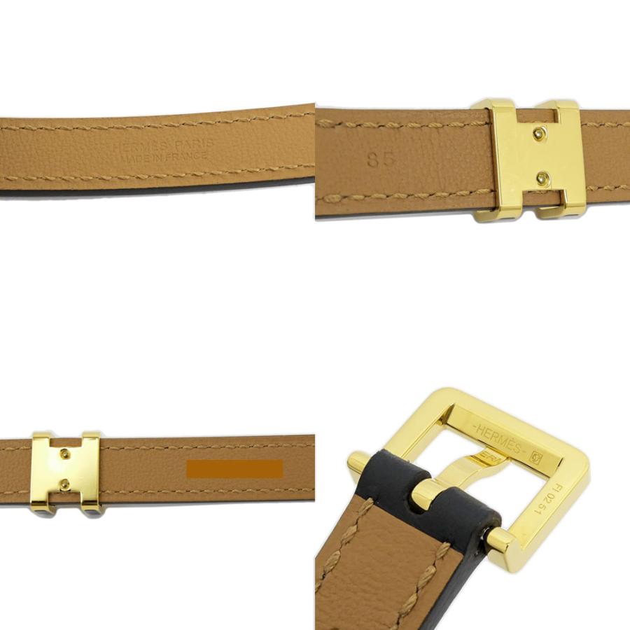 名東】エルメス ベルト ポップH クルーテ15 85cm ブラック 黒