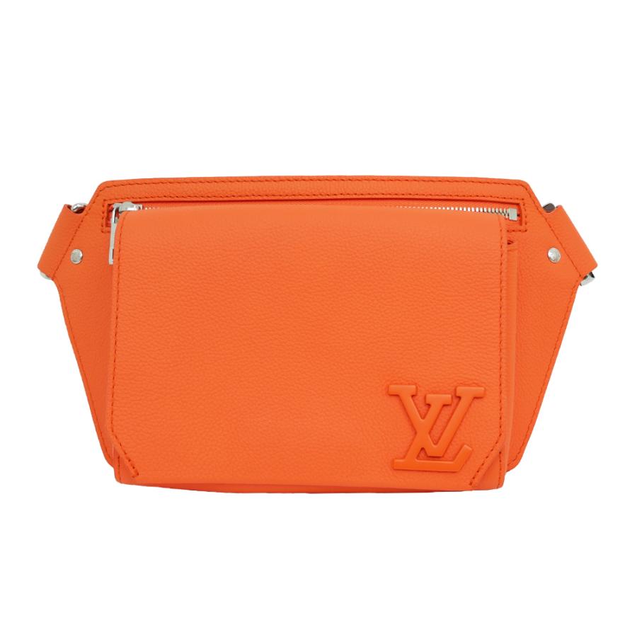 名東】ルイヴィトン LVアロエグラム バムバッグ NV オレンジ ボディ