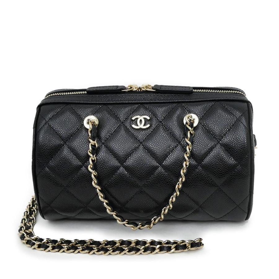 シャネル キャビアスキン ミニボストン AP4474 ショルダーバッグ 名東】シャネル ミニボストン チェーンショルダー AP4474 キャビア