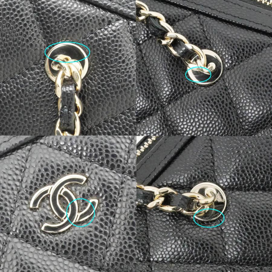 シャネル キャビアスキン ミニボストン AP4474 ショルダーバッグ CHANEL シャネル ハンドバッグ MATELASSE マトラッセ AP4474 B10583