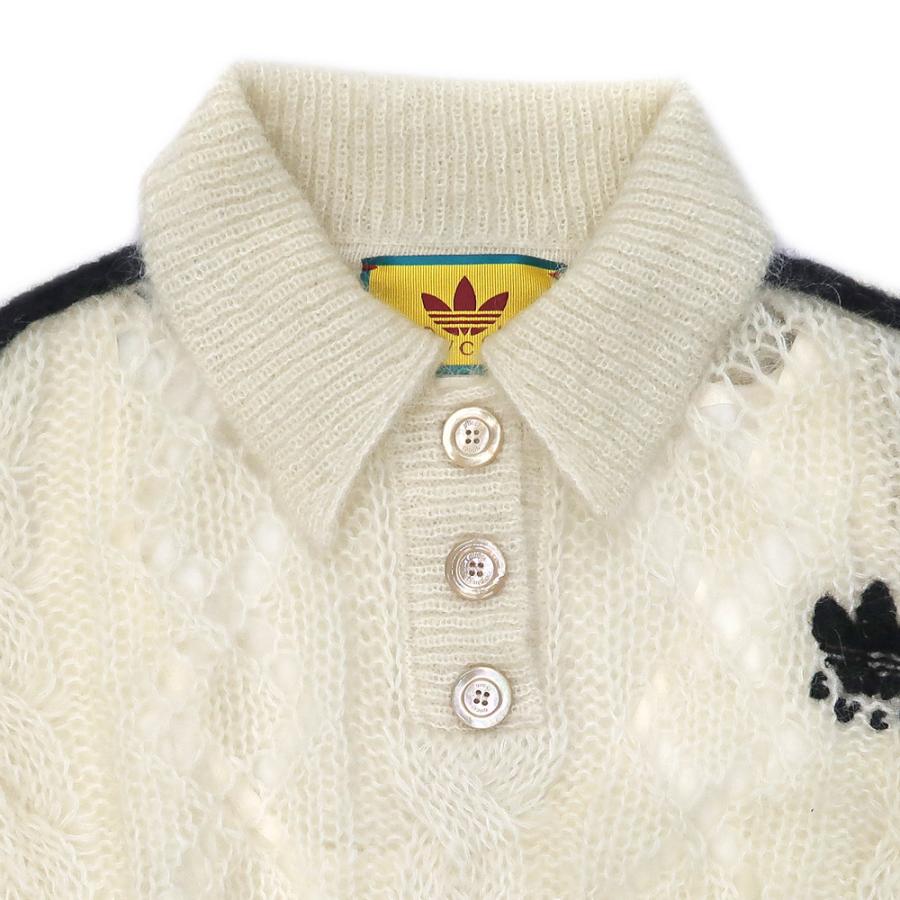 名東】グッチ アディダス コラボ モヘアニット S オフホワイト