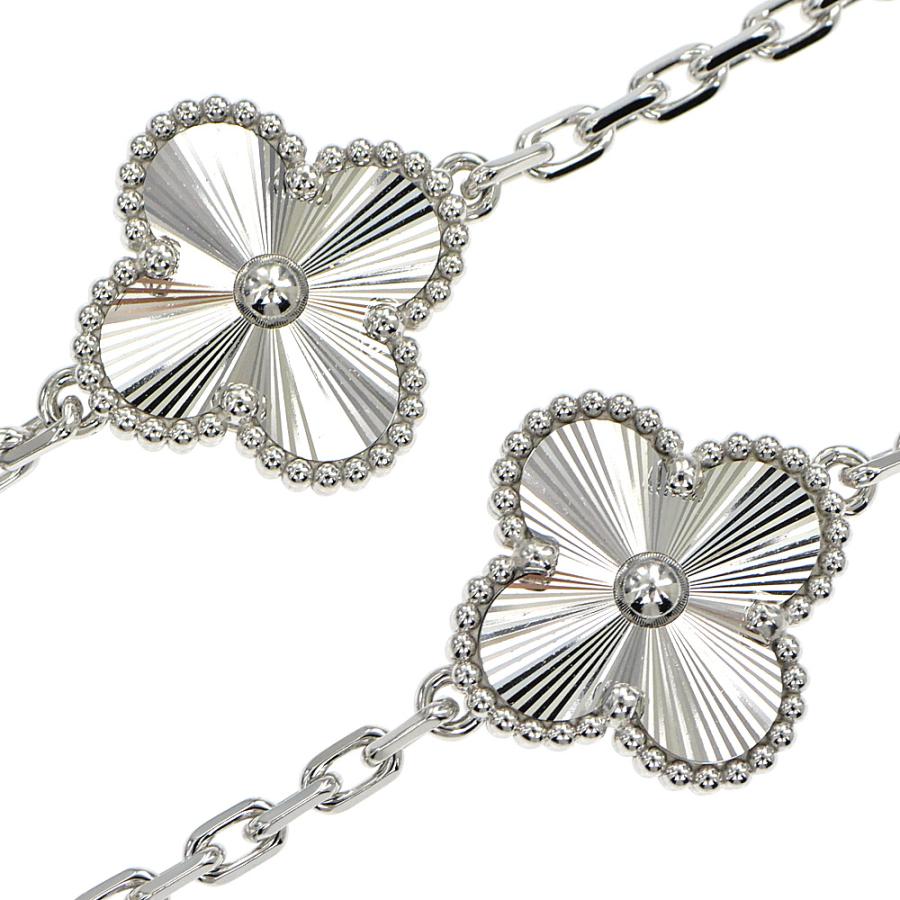 ヴァンクリーフ＆アーペル ヴィンテージ アルハンブラ ブレス ギヨシェ5モチーフ ヴィンテージ アルハンブラ ブレスレット、5モチーフ 18K