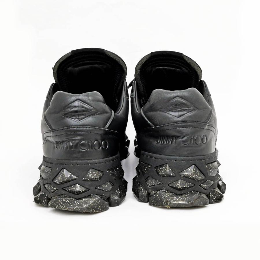 名東】ジミーチュウ スニーカー DIAMOND X STRAP ブラック 黒