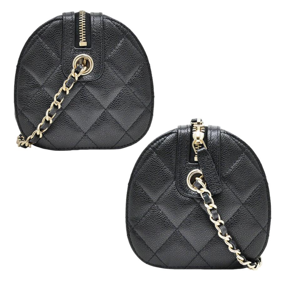 名東】シャネル ミニボストン マトラッセ キャビアスキン