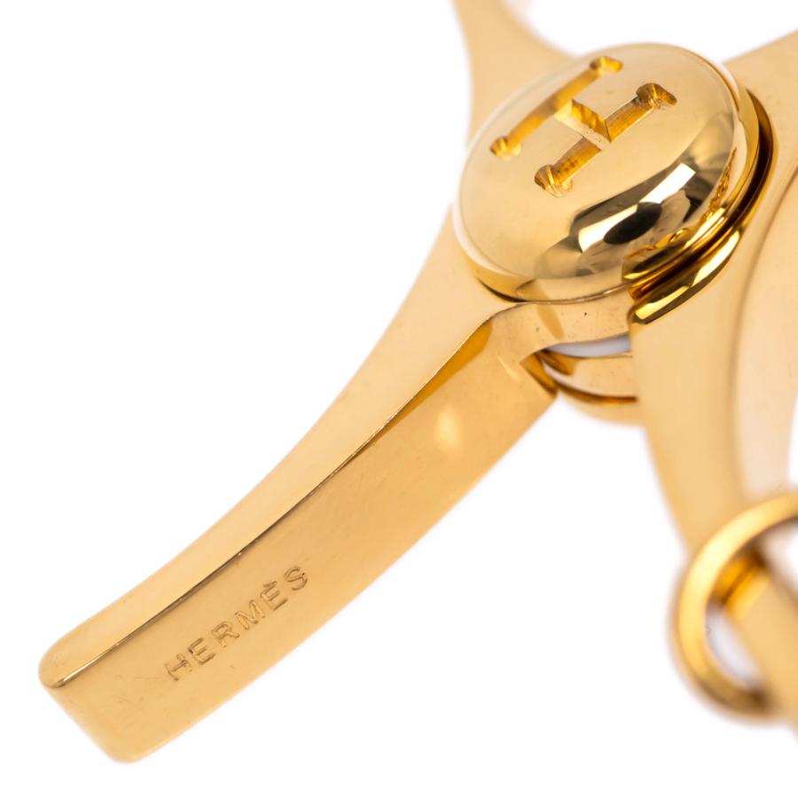 エルメス　HERMES フィルー　グローブホルダー　ゴールド HERMES エルメス フィルー グローブホルダー ゴールド 手袋