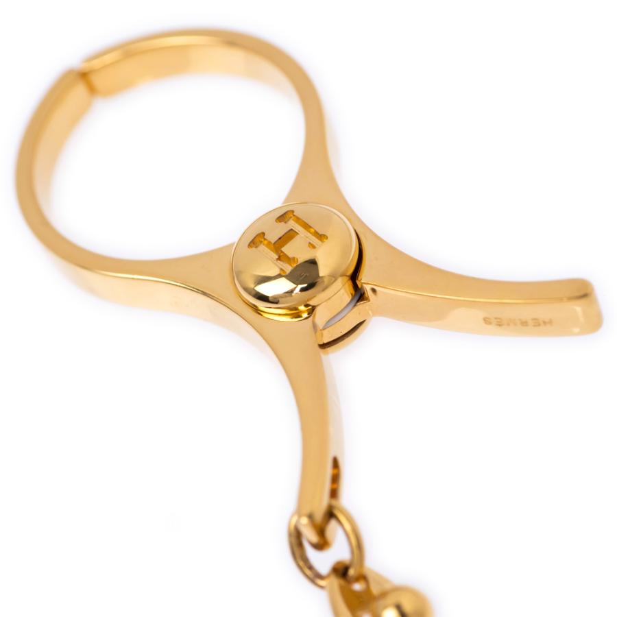 エルメス　HERMES フィルー　グローブホルダー　ゴールド HERMES エルメス フィルー グローブホルダー ゴールド 手袋