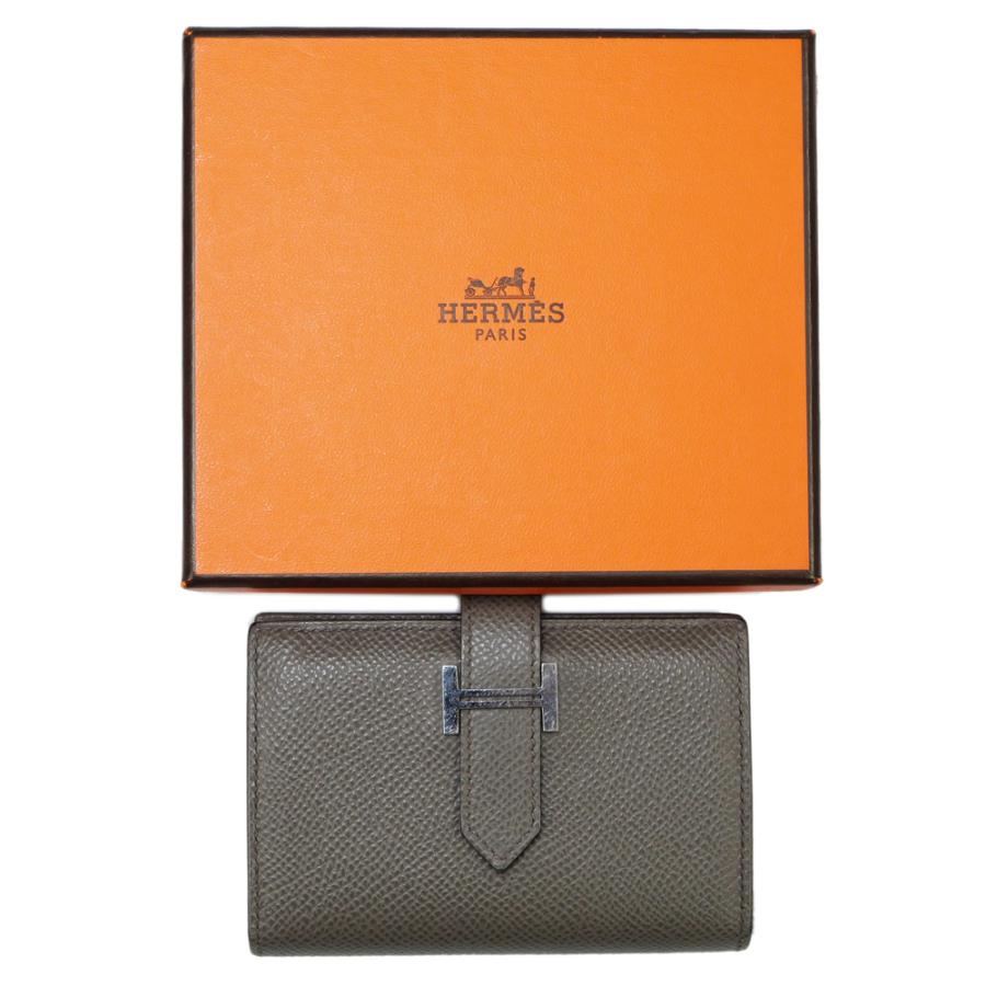 HERMES / ベアンミニ エタン ヴォーエプソン U刻印 二つ折り財布