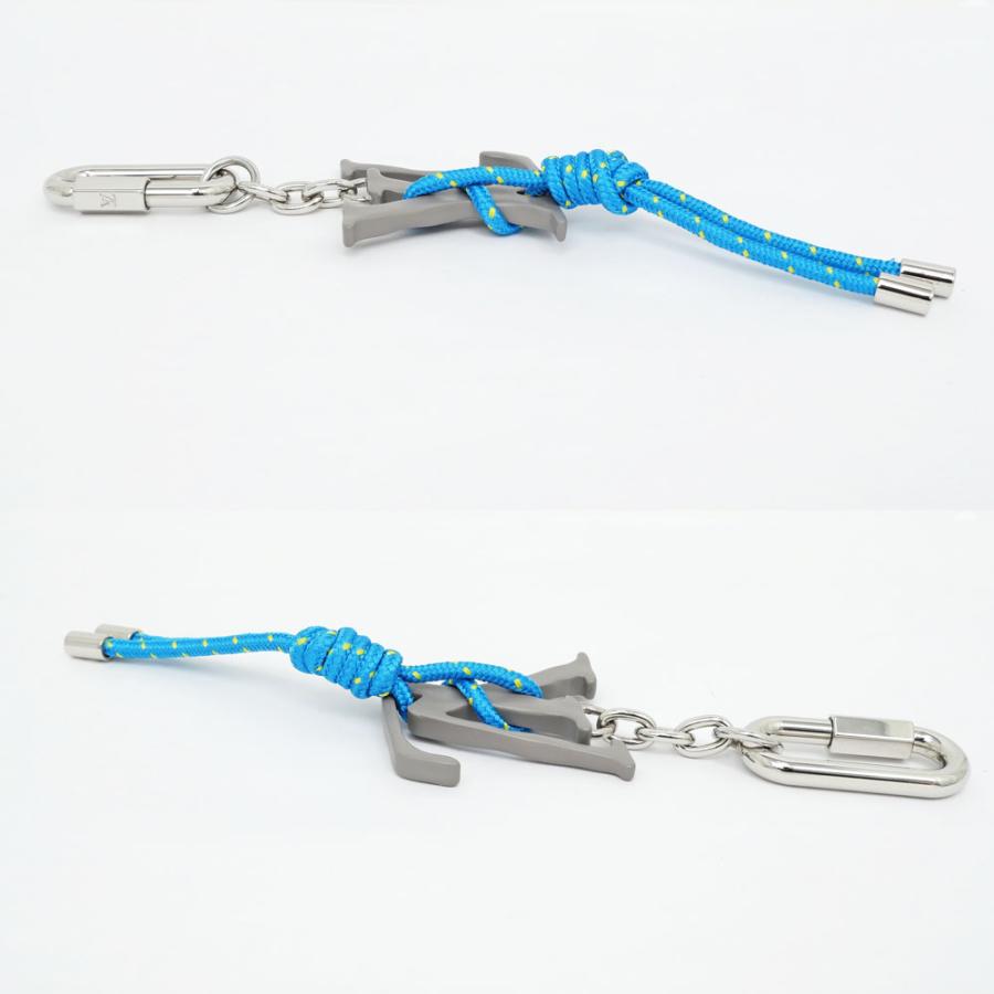 名東】ルイヴィトン ポルトクレ LVシェイプ ロープ ブルー