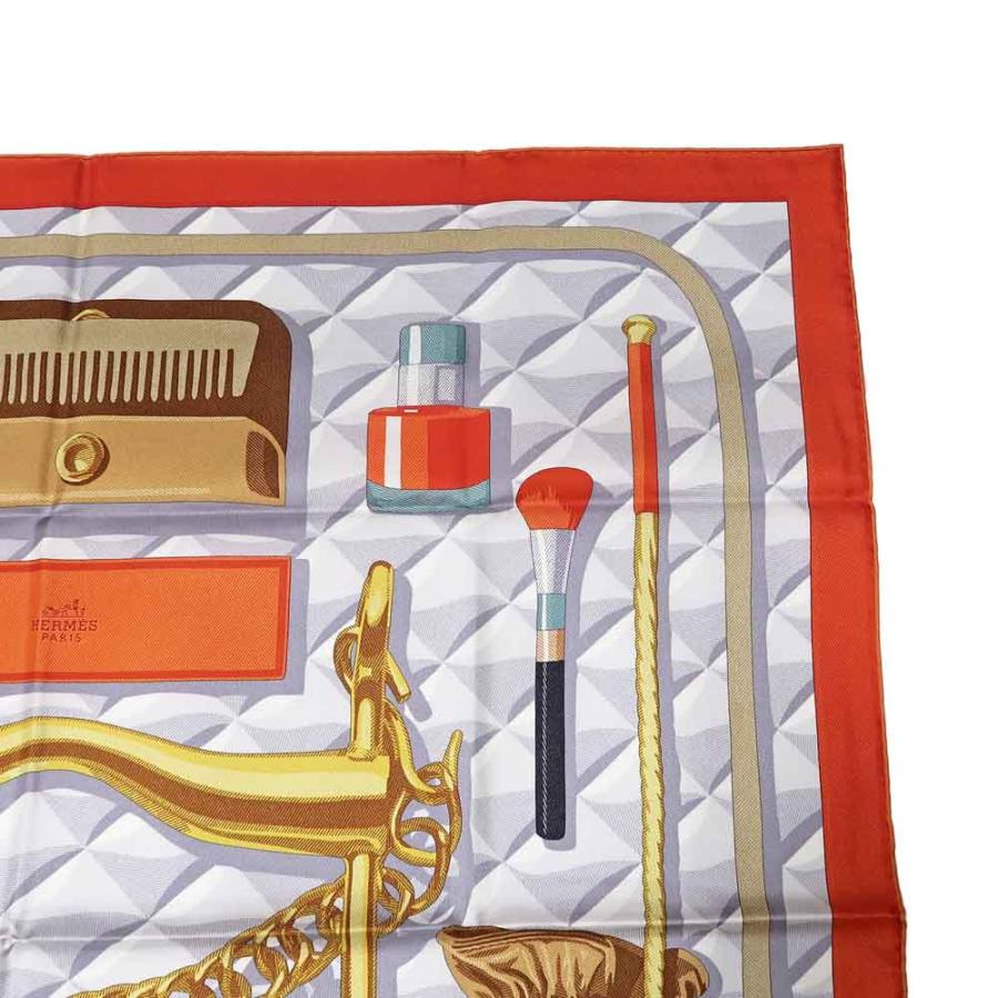 名東】エルメス カレ90 スカーフ BEAUTE COMPOSEE シルク100