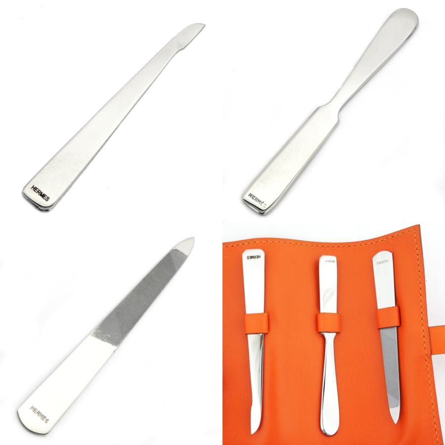 エルメス　グルーミングセット　箱袋あり！ほぼ未使用　ネイルケア 名東】エルメス グルーミングセット ネイルケアセット レザー