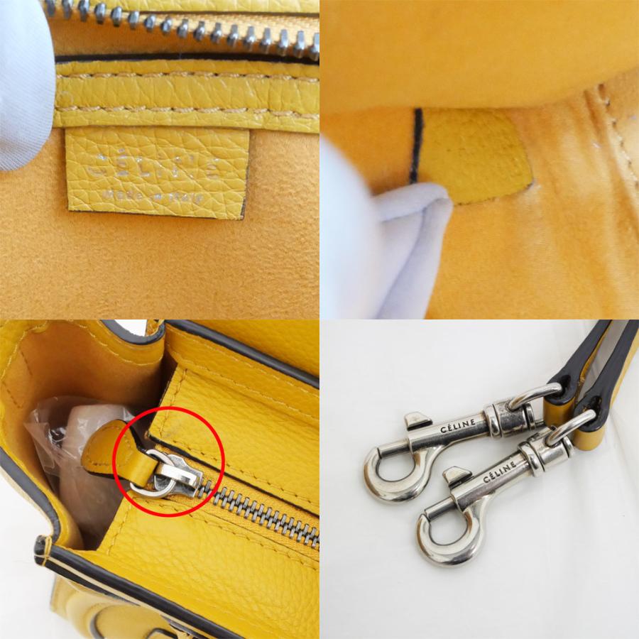 CELINE ラゲージ　ナノ　イエロー ハンドバッグ ショルダーバッグ 楽天市場】セリーヌ CELINE ラゲージナノ 2WAYショルダーバッグ