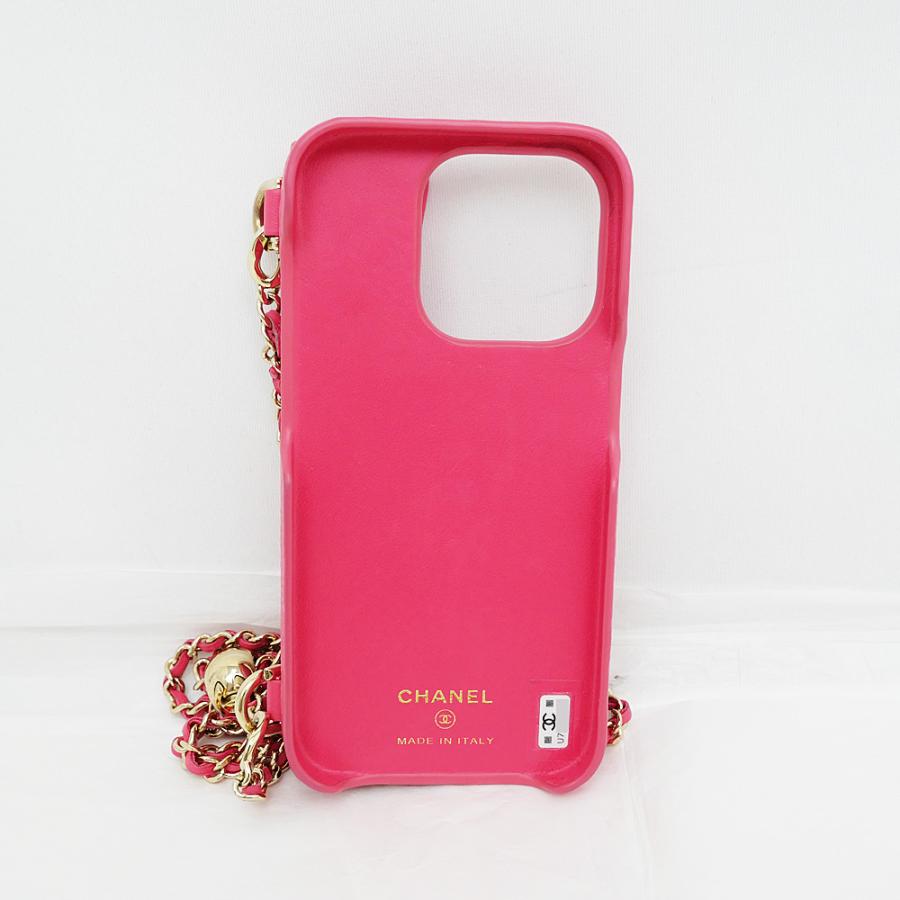 iPhone - CHANELさま専用 名東】シャネル Iphoneケース15 スマホ ピンク チェーン