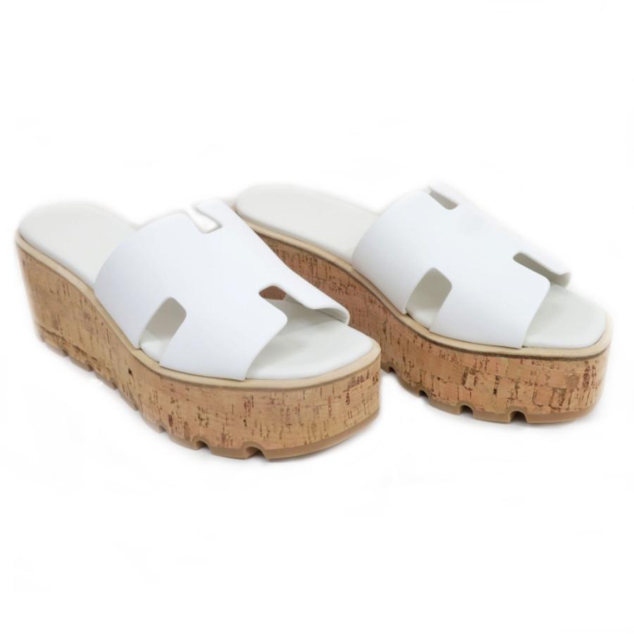 HERMES エルメス　サンダル　エズ　38サイズ 名東】エルメス エズ サンダル サイズ38 レザー ホワイト 白