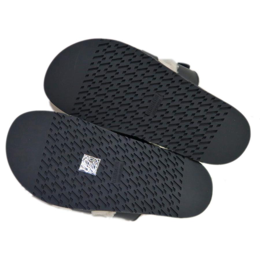 名東】エルメス シプレ サンダル サイズ37.5 レザー ブラック