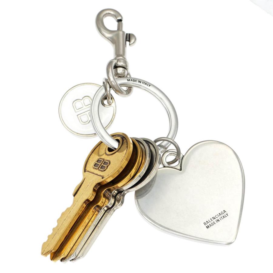 名東】バレンシアガ チャーム キーリング Heart ハート 829000