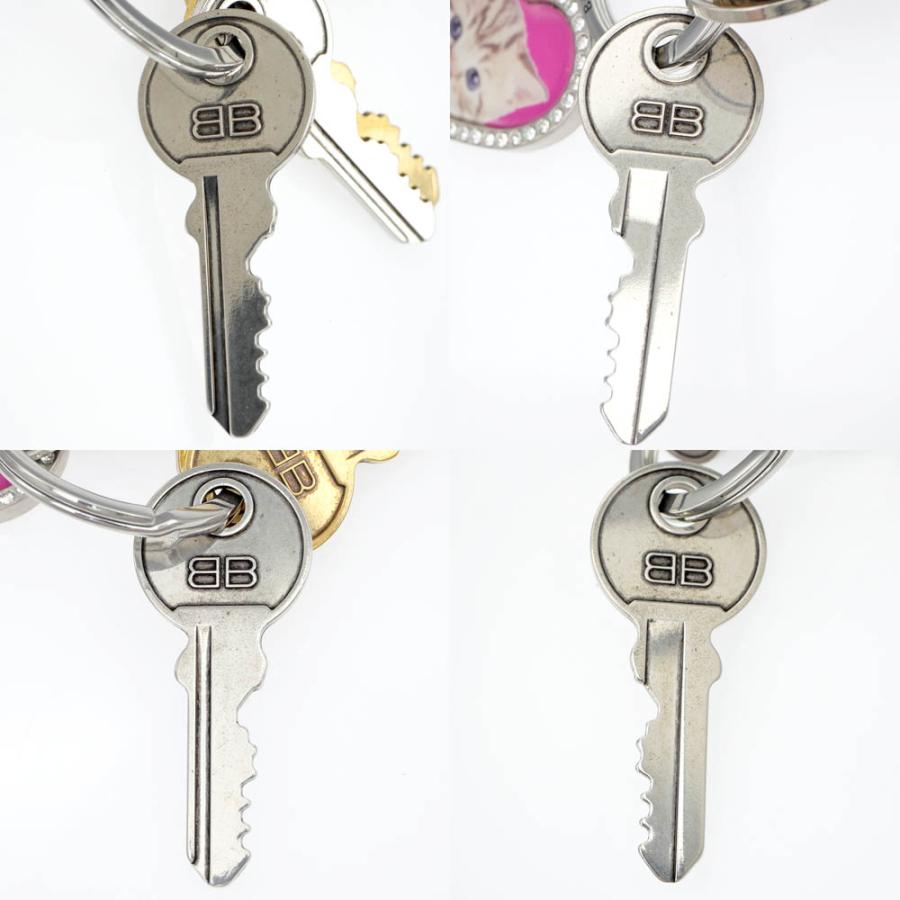 名東】バレンシアガ チャーム キーリング Heart ハート 829000