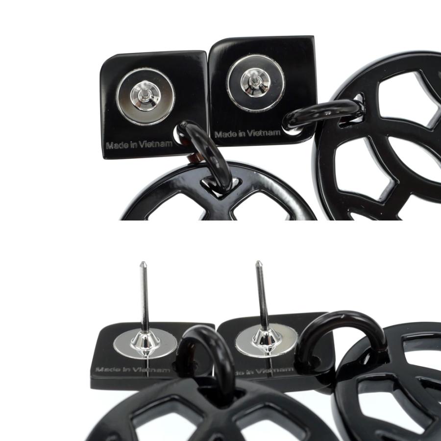 名東】エルメス ピアス アヴァ バッファローホーン ブラック 黒