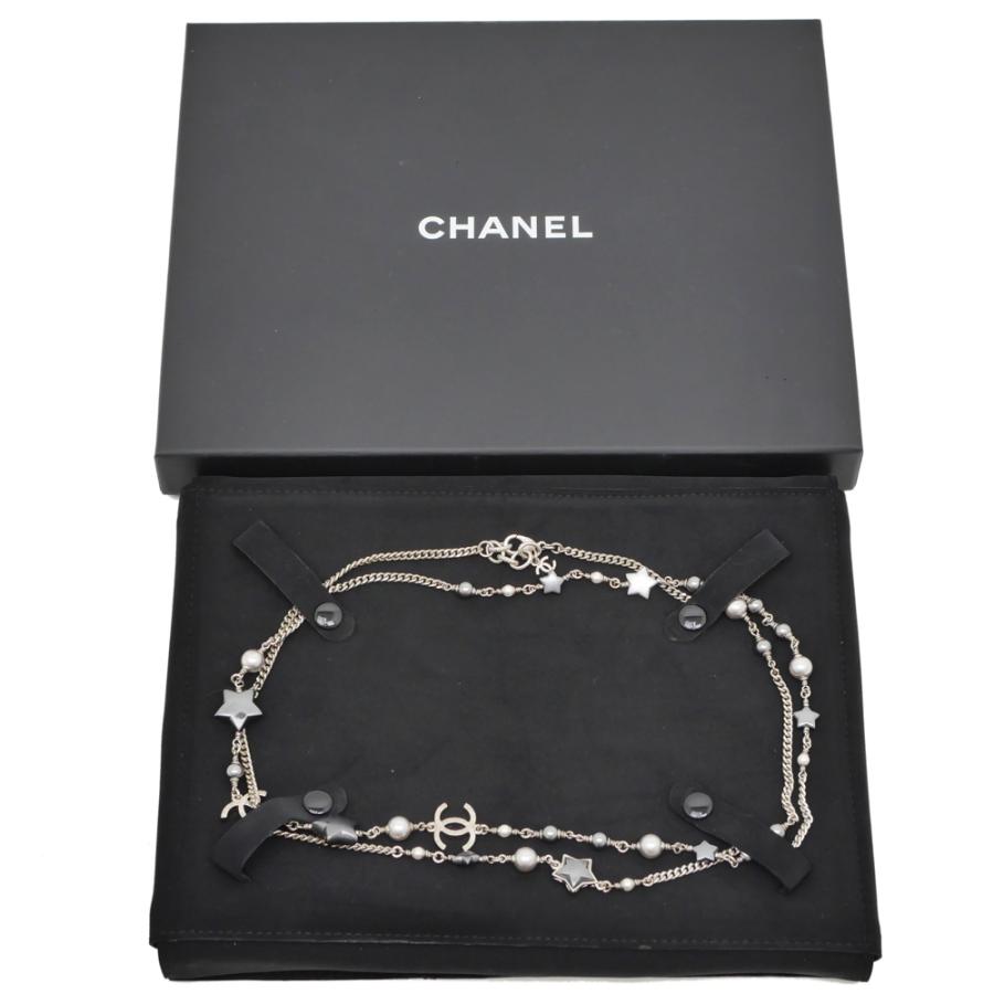 最終価格 新作 CHANEL ネックレス ココマーク スター パール スター&パールが魅力♪【CHANEL】 CCロゴパールスターネックレス
