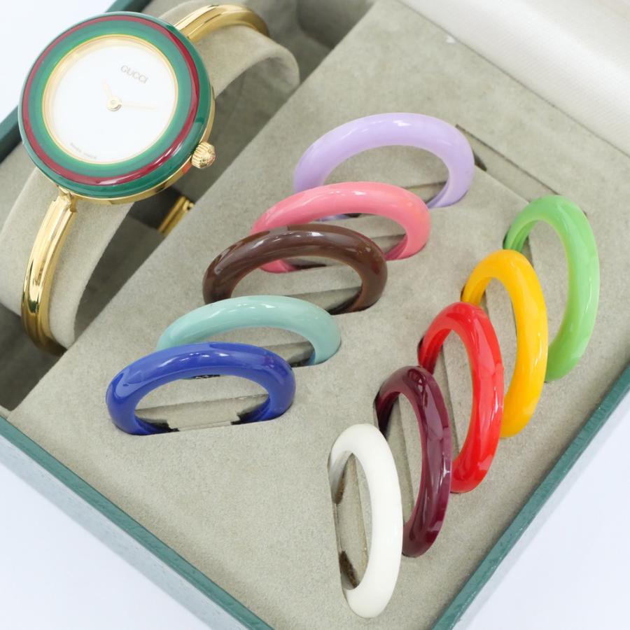 GUCCI チェンジベゼル レディース 腕時計 バングル GUCCI グッチ レディース 腕時計 チェンジベゼル バングル