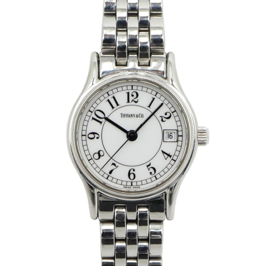 名東】ティファニー クラシック ホワイトローマン文字盤 SS ステンレス