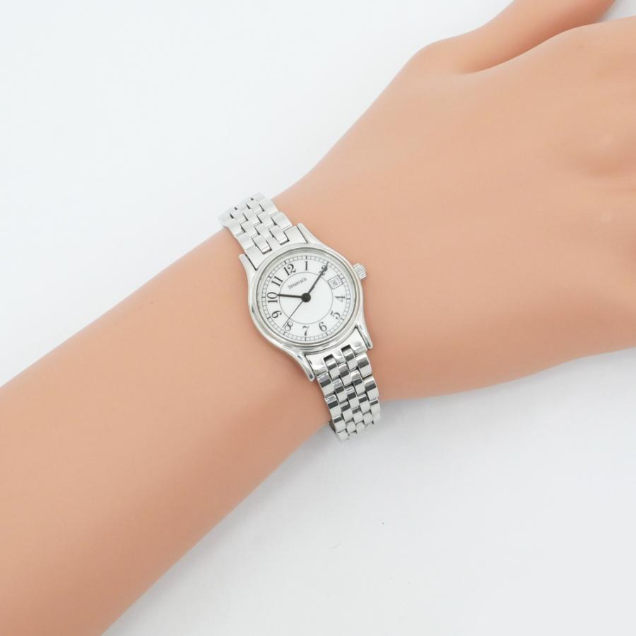 名東】ティファニー クラシック ホワイトローマン文字盤 SS ステンレス