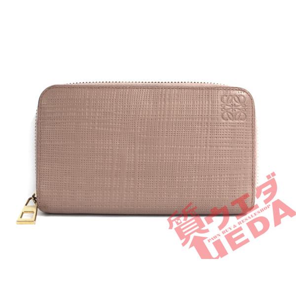 ランキング受賞 名古屋 Loewe ロエベ ラウンドファスナー 財布 ロゴ レザー ピンクベージュ シンプル ゴールド金具 レディース メール便全国送料無料 Www Skylanceronline Com