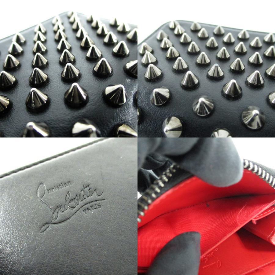驚きの値段 名古屋 クリスチャンルブタン パネトーネ コインケース スタッズ ブラック レザー レディース メンズ 財布 激安特価 Kpiss Fm