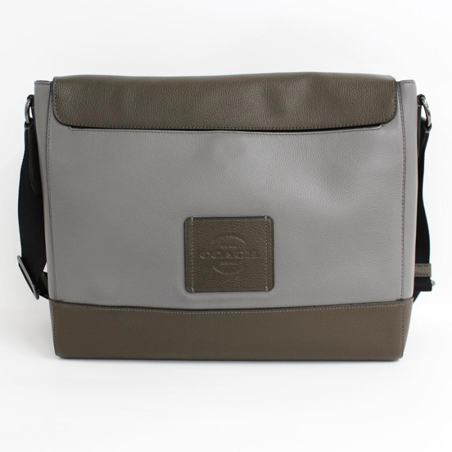 名古屋 Coach コーチ ショルダーバッグ メッセンジャーバッグ 斜め掛け 収納可 ブラウン グレー カラーブロック レザー メンズ 中古 N2103 03 3005mi 質ウエダ ヤフーショップ 通販 Yahoo ショッピング
