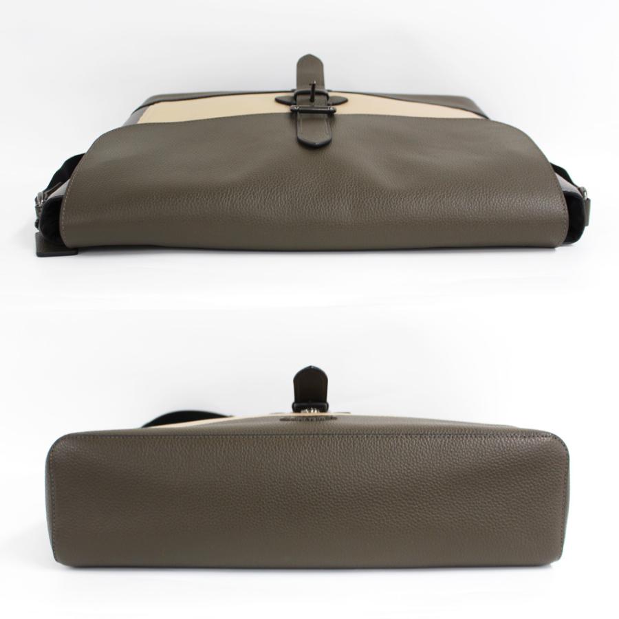 名古屋 Coach コーチ ショルダーバッグ メッセンジャーバッグ 斜め掛け 収納可 ブラウン グレー カラーブロック レザー メンズ 中古 N2103 03 3005mi 質ウエダ ヤフーショップ 通販 Yahoo ショッピング