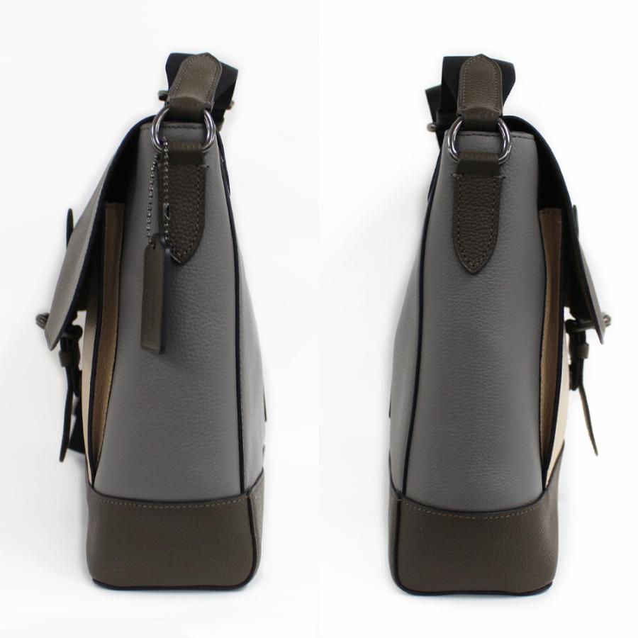 名古屋 Coach コーチ ショルダーバッグ メッセンジャーバッグ 斜め掛け 収納可 ブラウン グレー カラーブロック レザー メンズ 中古 N2103 03 3005mi 質ウエダ ヤフーショップ 通販 Yahoo ショッピング
