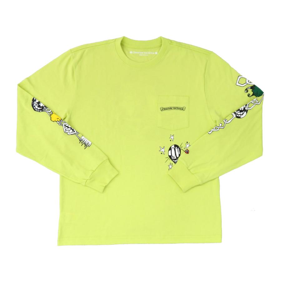 名古屋】クロムハーツ Tシャツ 長袖 ロングスリーブ マッティボーイ リンク ロンT ライム グリーン L 未使用 :N2210-04-302791fm:質ウエダ ヤフーショップ 通販 クロムハーツ マッティボーイ ロンT